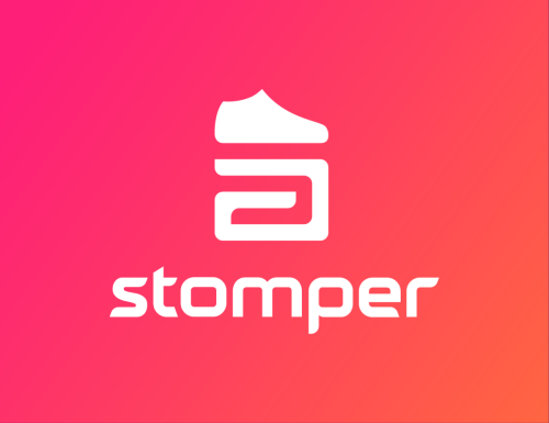 stomper modern logo